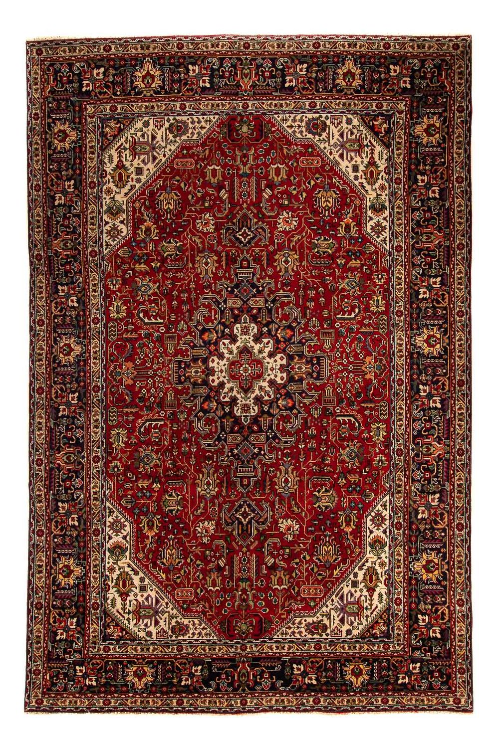 Perserteppich - TĂ€briz 305 x 195 cm - dunkelrot