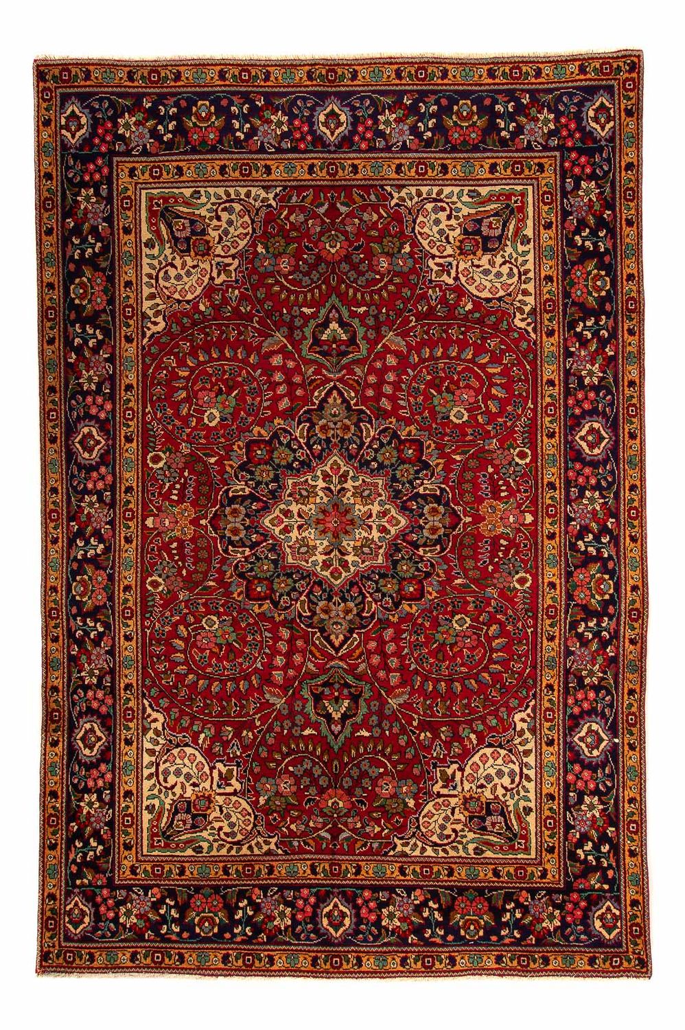Perserteppich - Täbriz 314 x 203 cm - dunkelrot