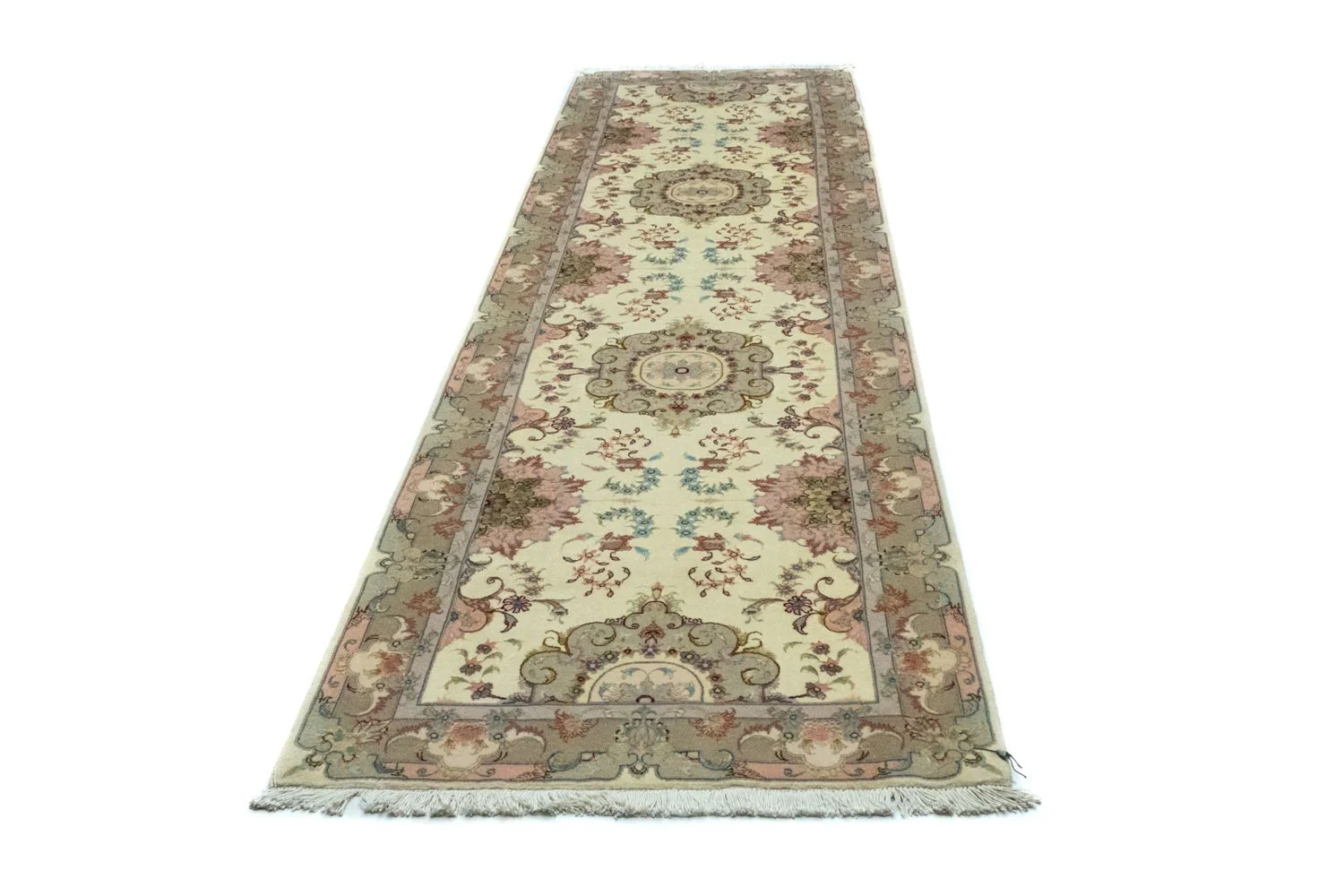 Perserteppich - TĂ€briz 339 x 91 cm - beige - Image 3