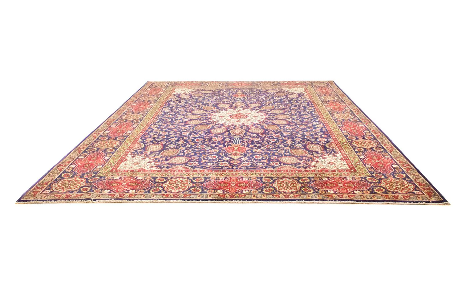 Perserteppich - Täbriz 392 x 305 cm - blau - Image 5