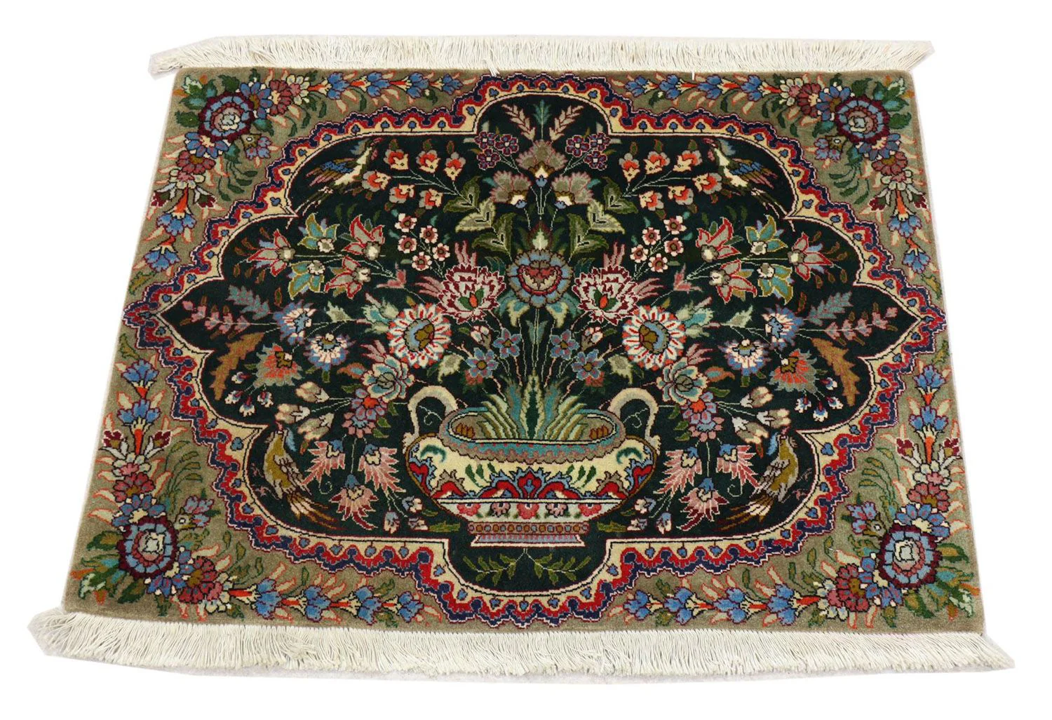Perserteppich - Täbriz 92 x 68 cm - dunkelblau - Image 4