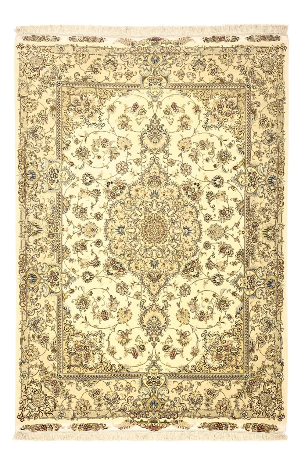 Täbriz - 60 Raj Teppich 206x145cm - Perserteppich