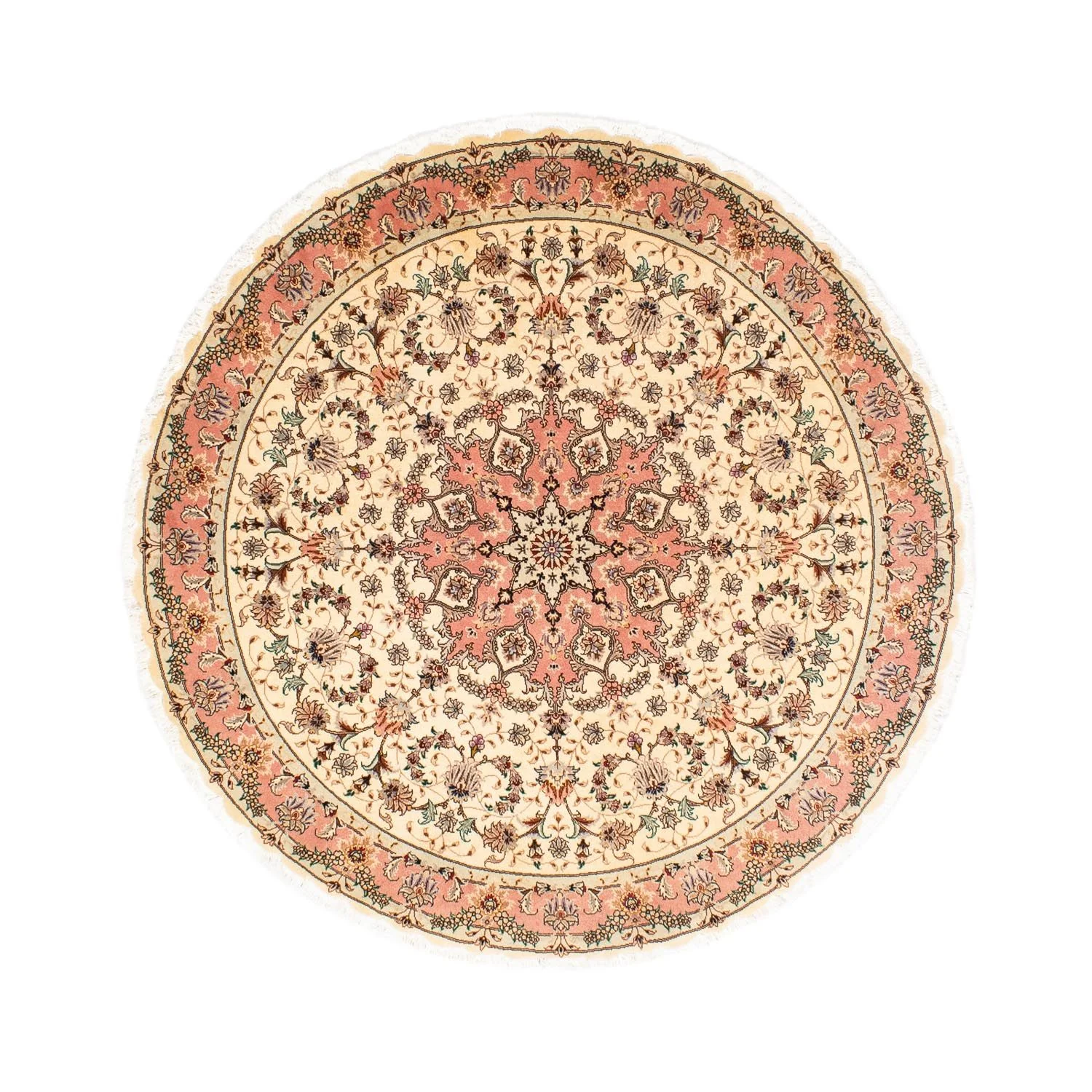 Täbriz - 50 Raj Teppich 150x150cm - Perserteppich