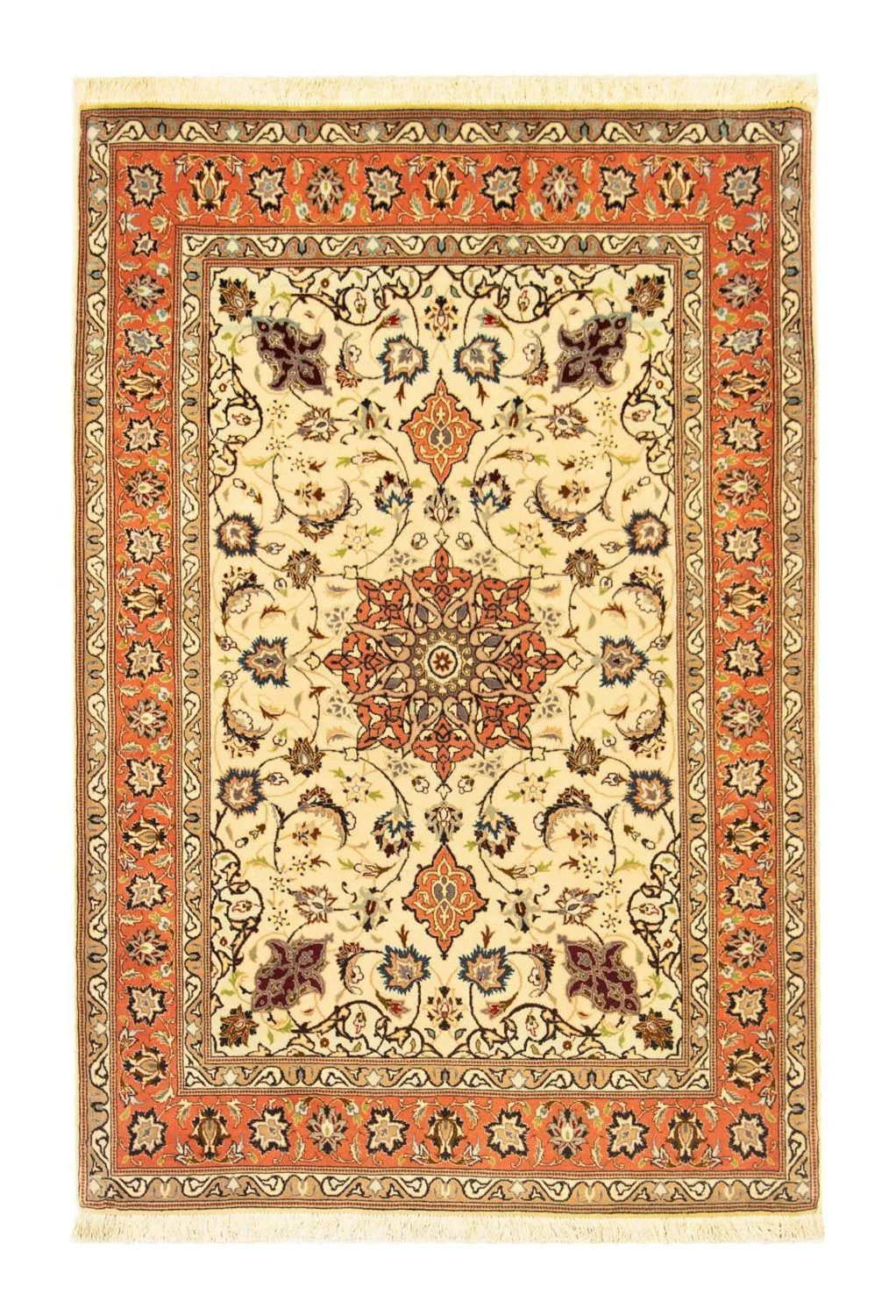 Täbriz - 50 Raj Teppich 151x102cm - Perserteppich