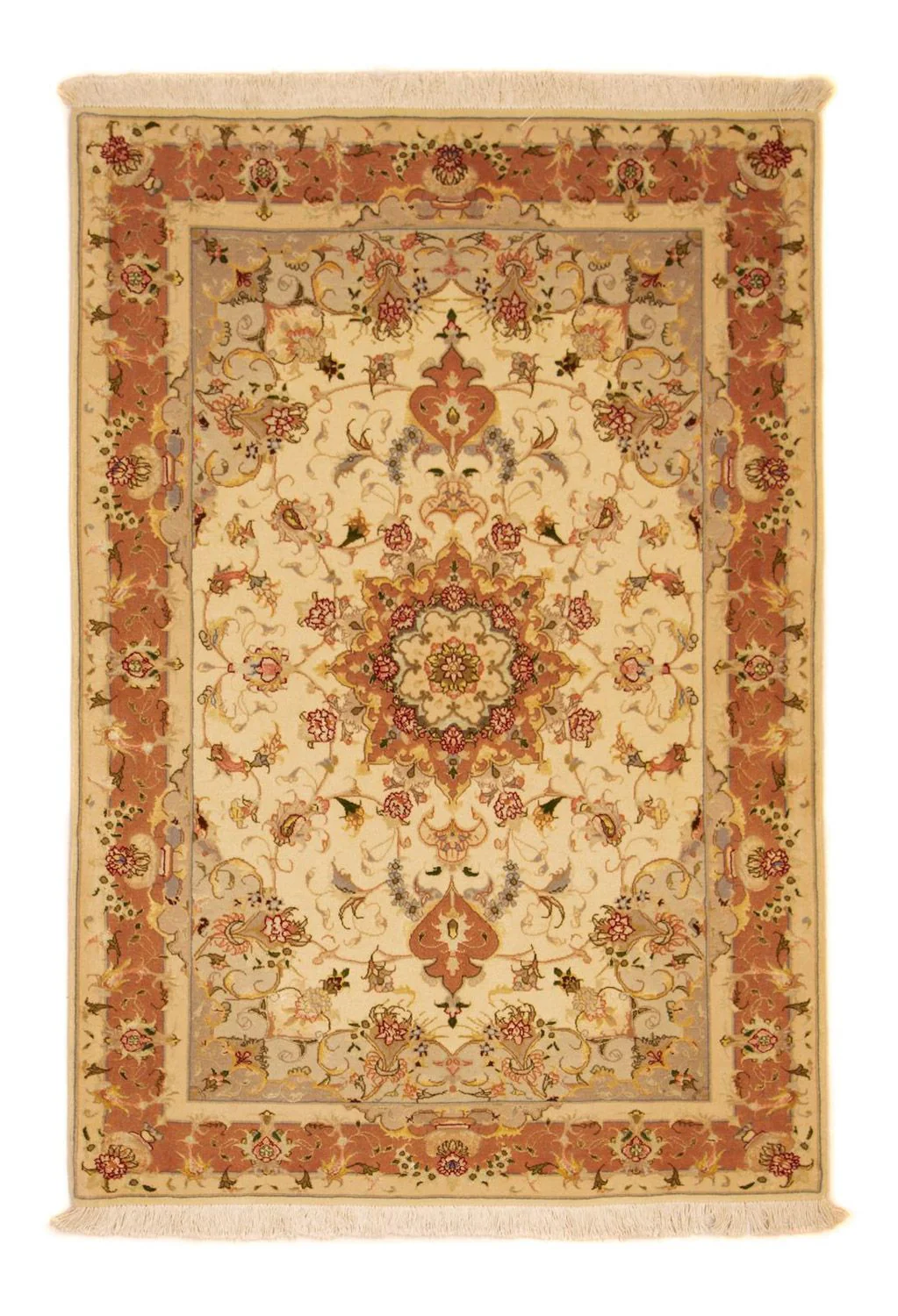 Täbriz - 50 Raj Teppich 151x104cm - Perserteppich
