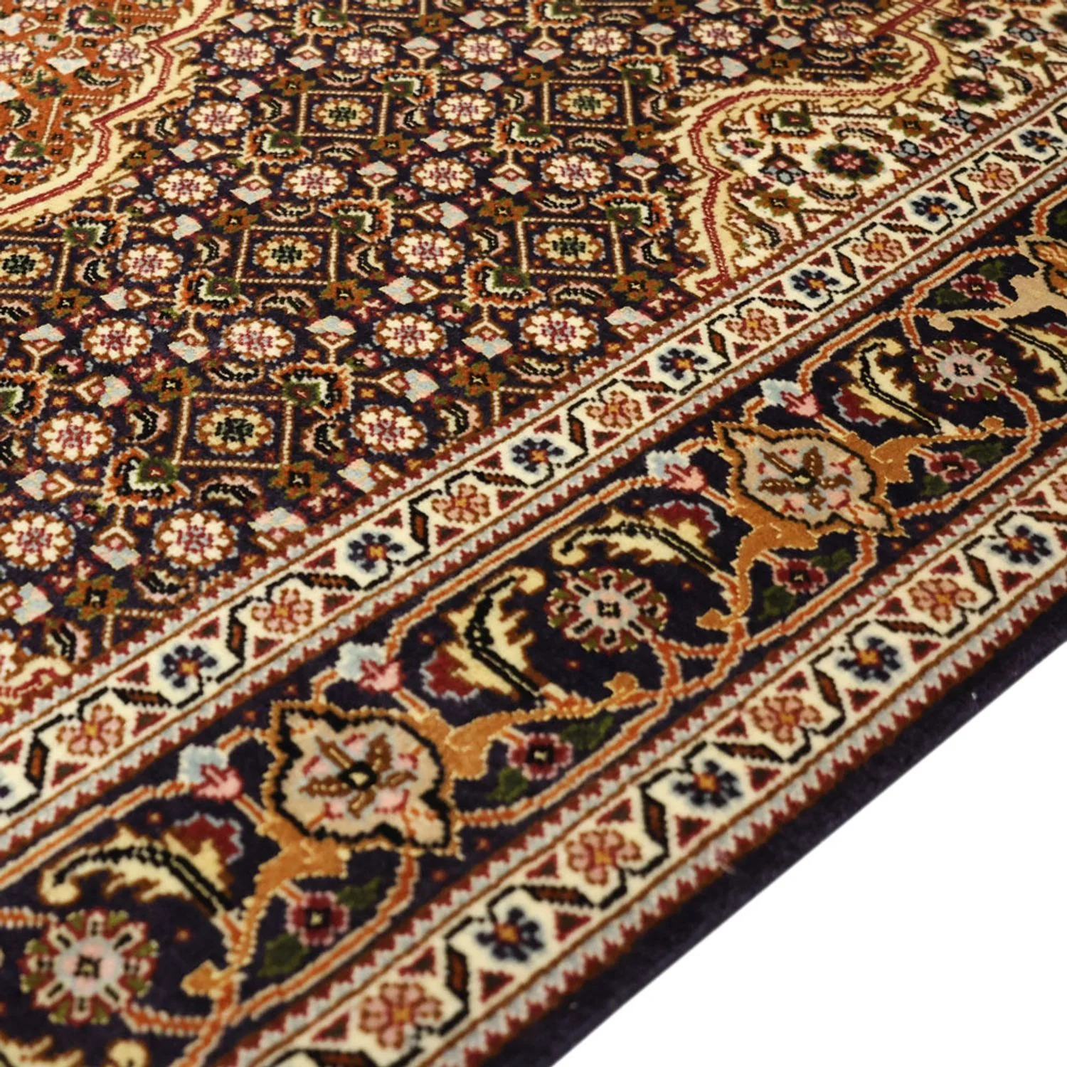 Täbriz - 50 Raj Teppich 152x104cm - Perserteppich - Image 3