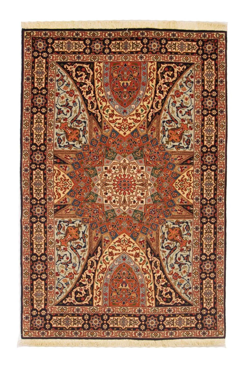 Täbriz - 50 Raj Teppich 153x100cm - Perserteppich