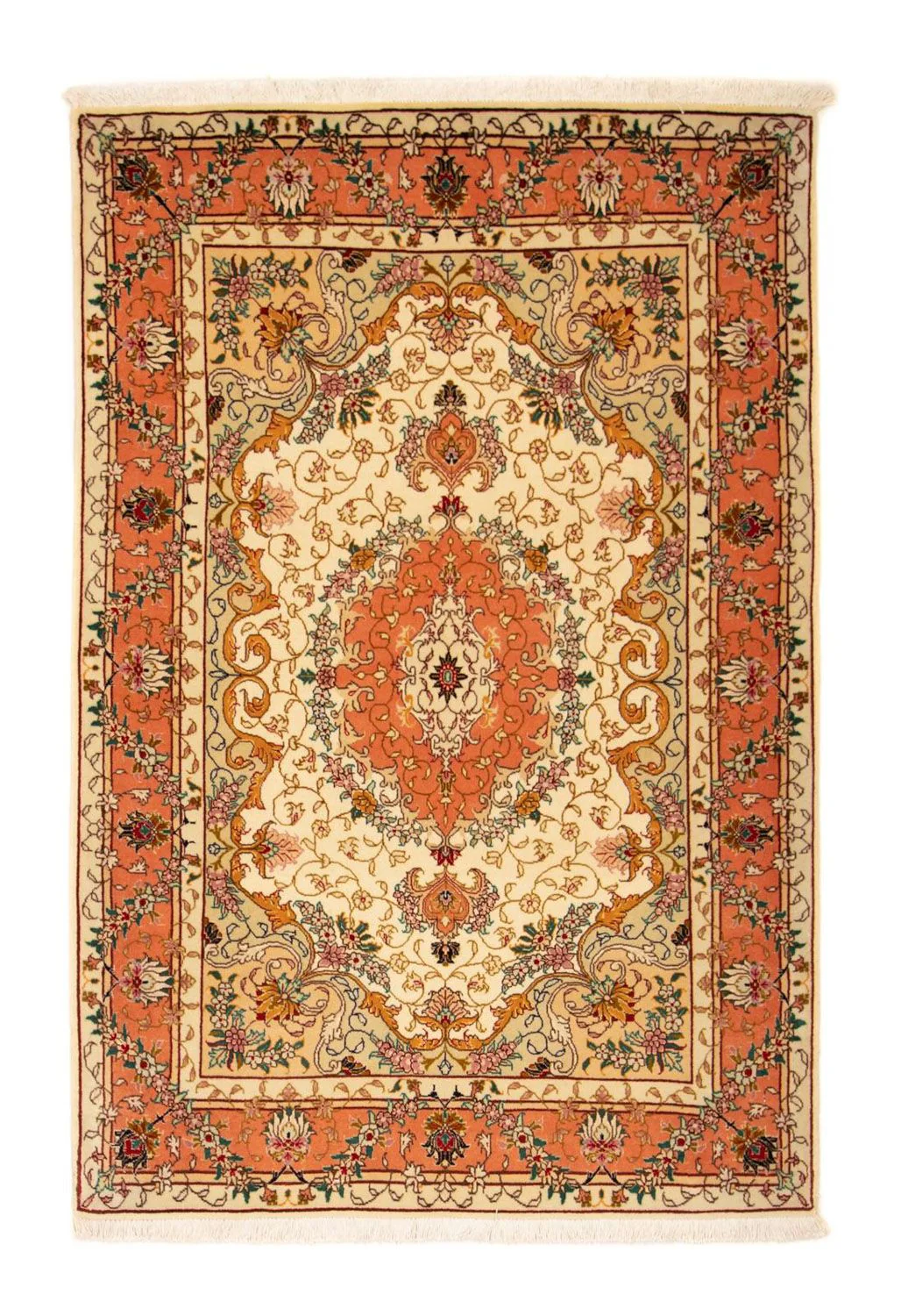Täbriz - 50 Raj Teppich 153x102cm - Perserteppich