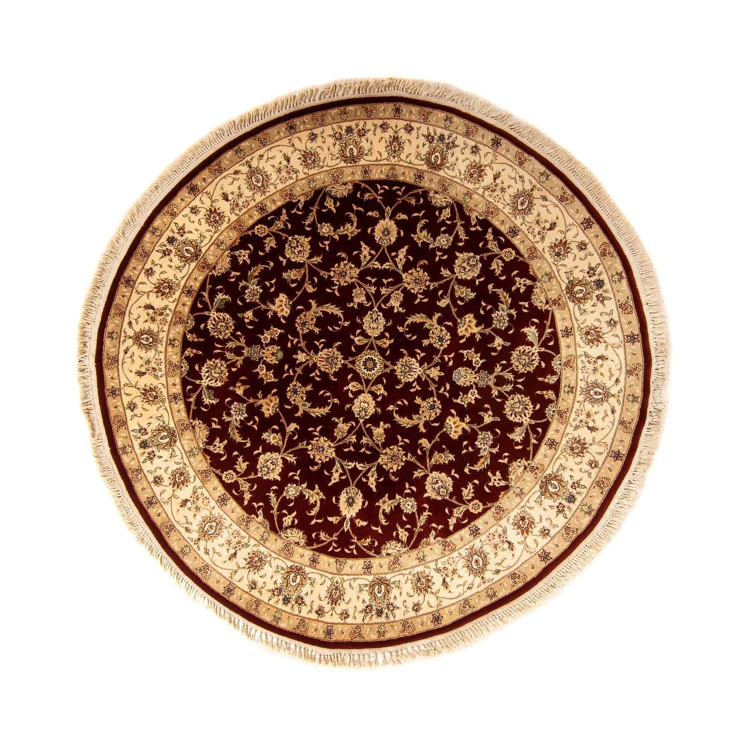 Perserteppich - Täbriz - Royal 204 x 204 cm Teppich Rund