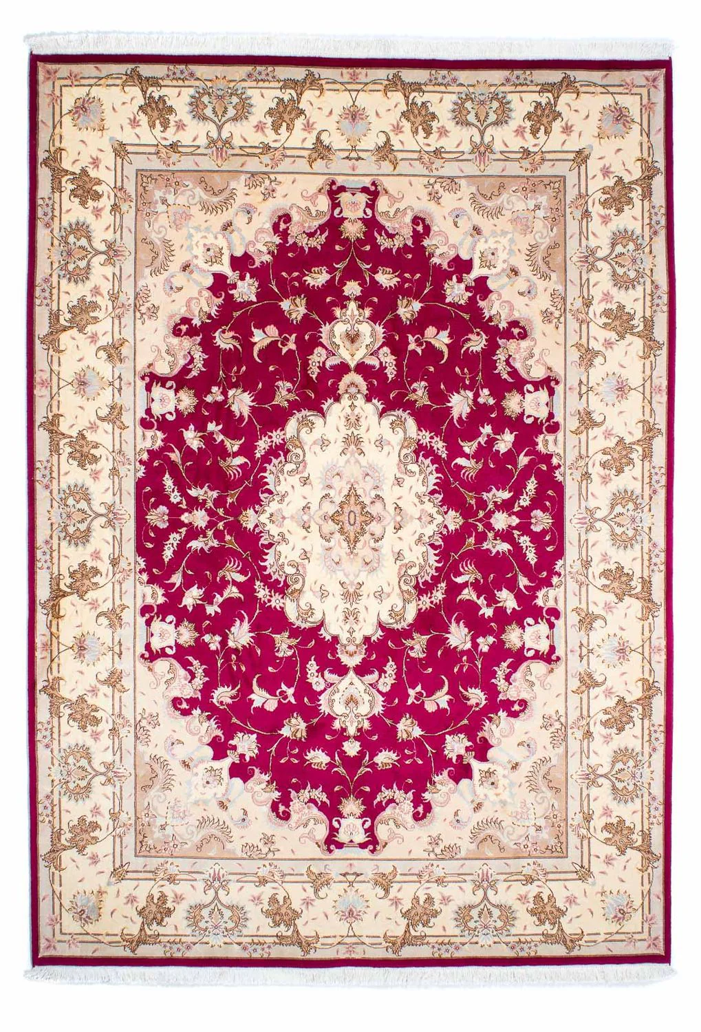 Täbriz - 50 Raj Teppich 242x168cm - Perserteppich