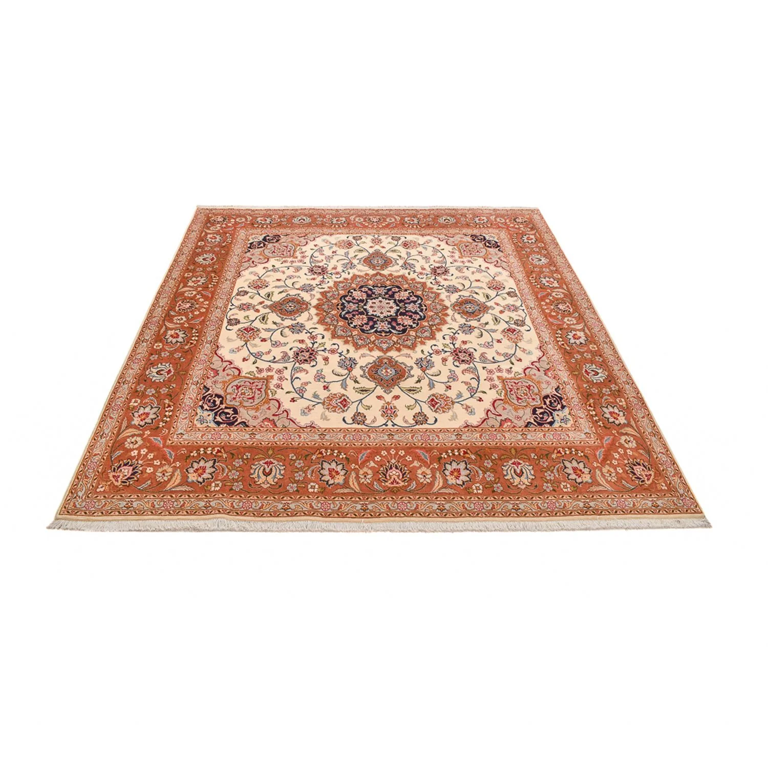 Täbriz - 40 Raj Teppich 275x250cm - Perserteppich - Image 5