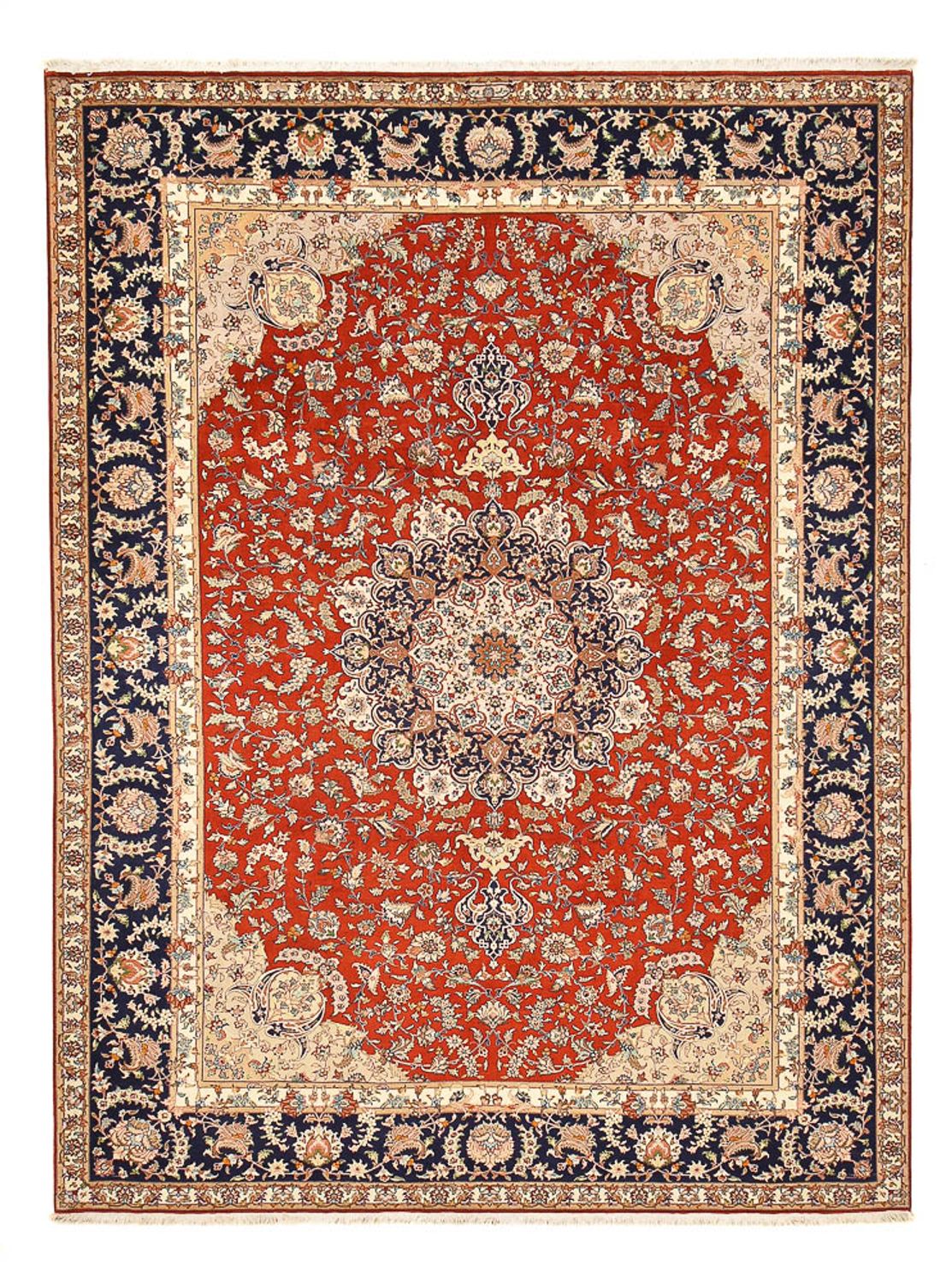 Täbriz - 50 Raj Teppich 342x252cm - Perserteppich
