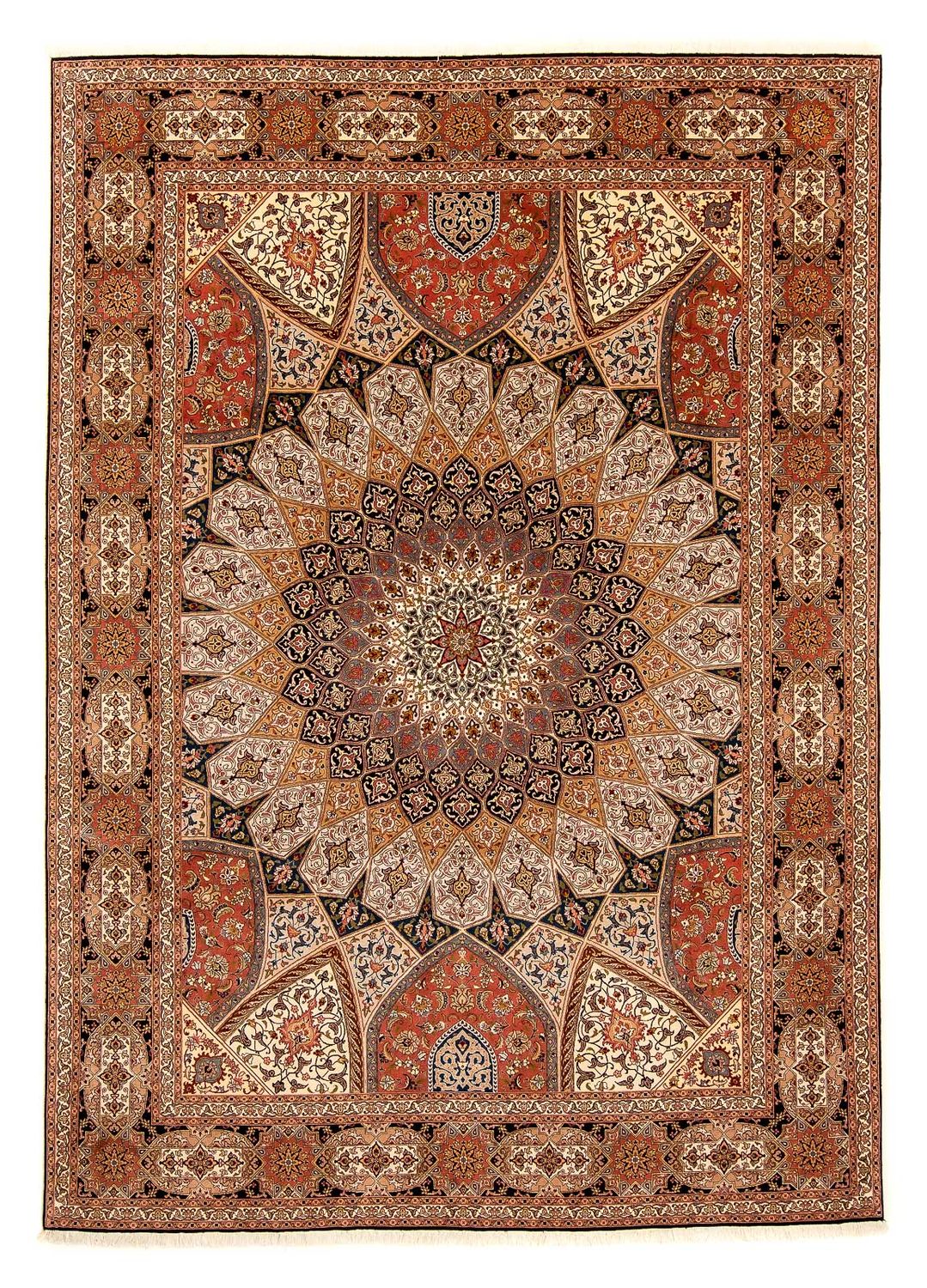 Täbriz - 50 Raj Teppich 351x253cm - Perserteppich