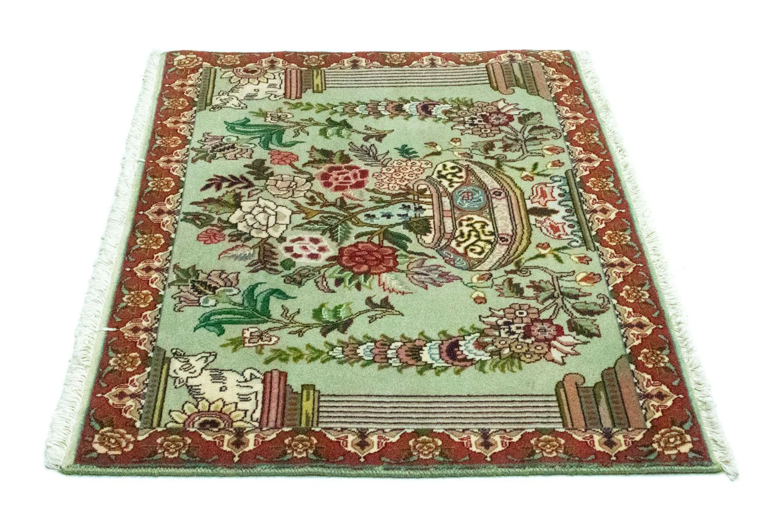 Perserteppich - Täbriz - Royal 62 x 83 cm - grün - Image 5