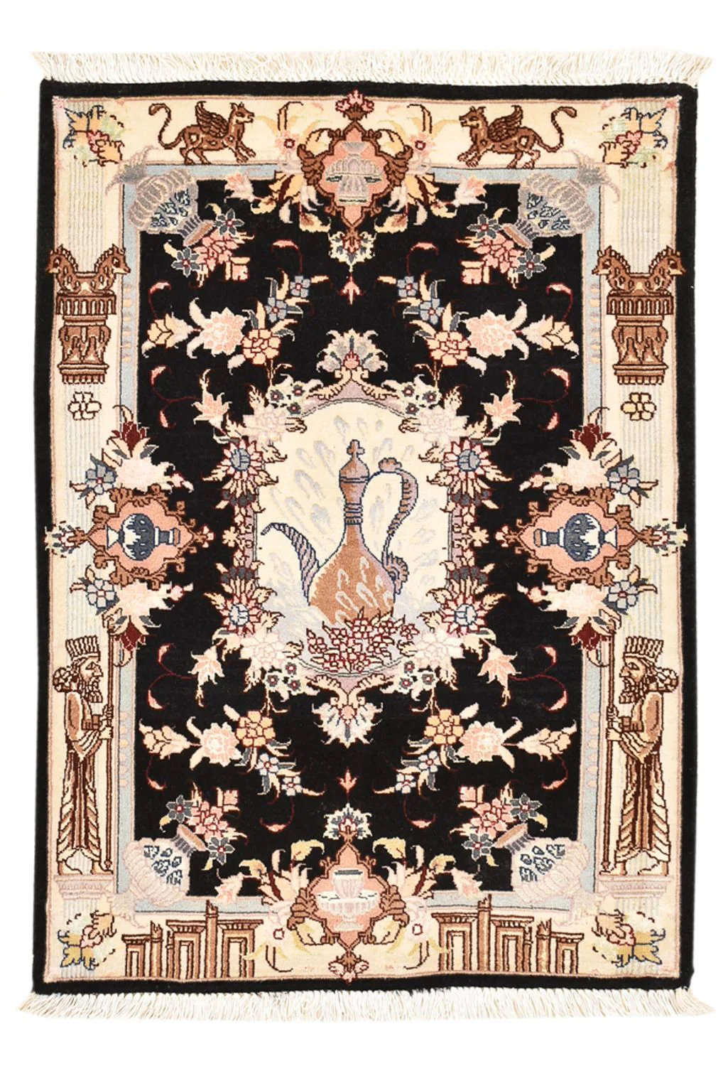 Täbriz - 50 Raj Teppich 90x60cm - Perserteppich
