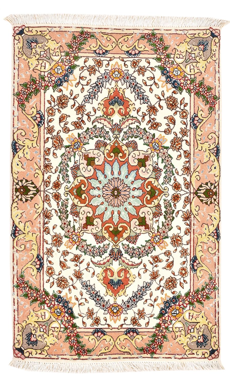 Täbriz - 50 Raj Teppich 90x60cm - Perserteppich