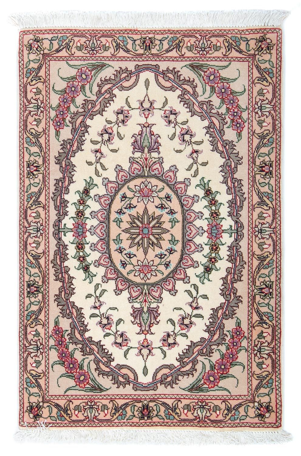 Täbriz - 50 Raj Teppich 90x60cm - Perserteppich