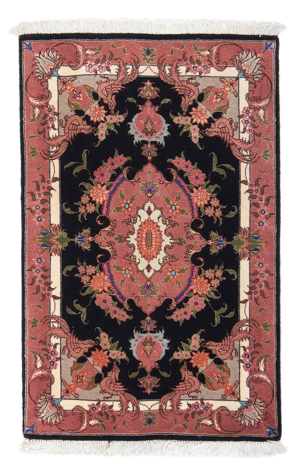 Perserteppich - Täbriz - Royal 90 x 60 cm - dunkelblau