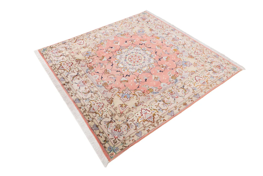 Perserteppich - Täbriz - Royal quadratisch - 153 x 153 cm - sand - Image 2