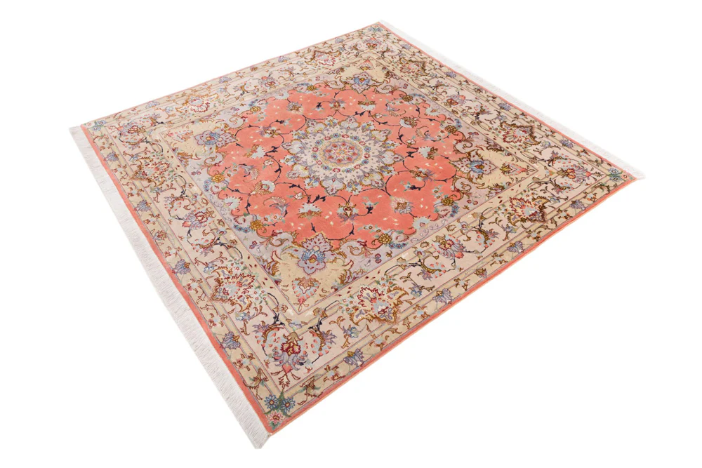 Perserteppich - Täbriz - Royal quadratisch - 153 x 153 cm - sand - Image 3