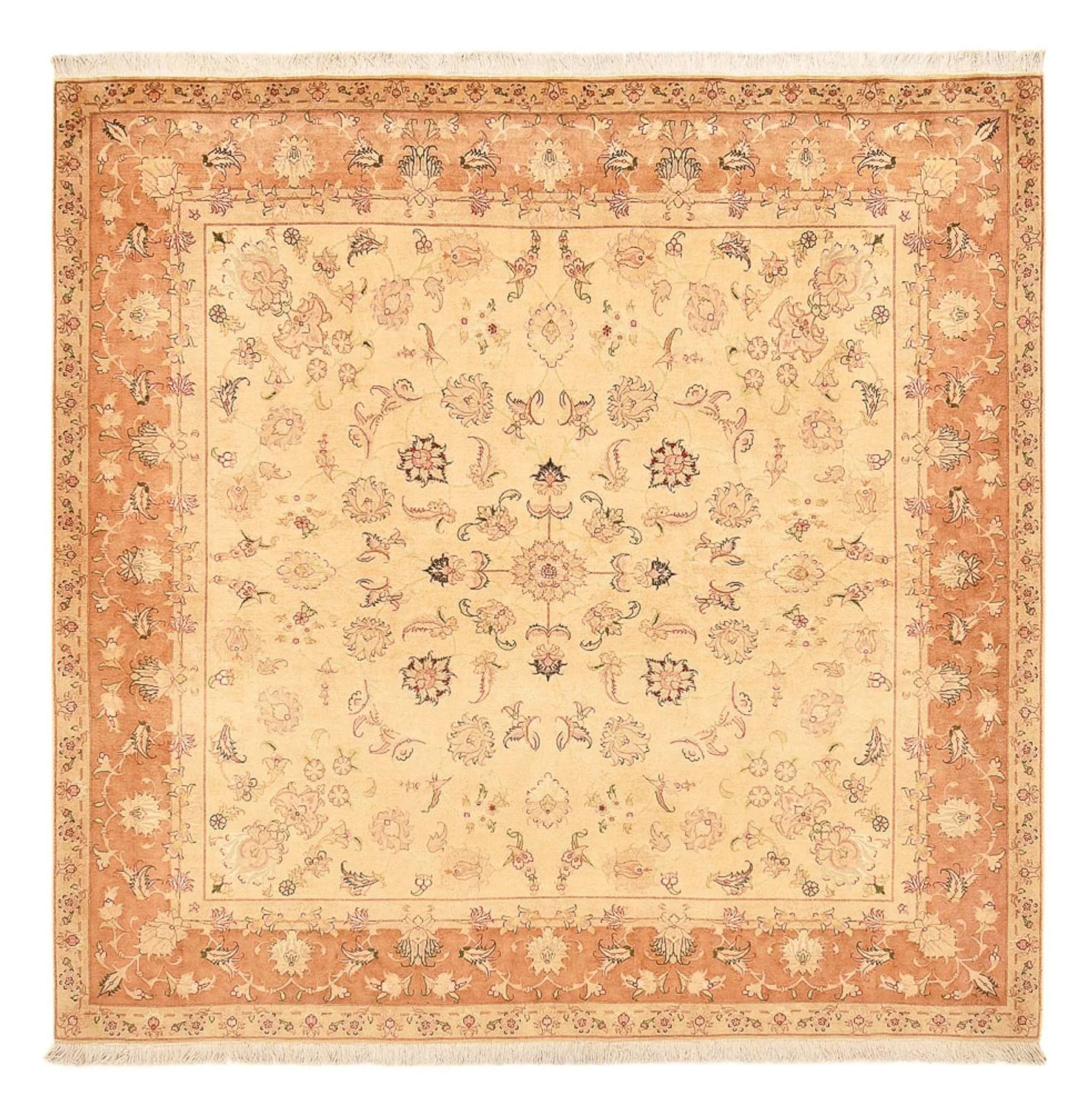 Täbriz - 50 Raj Teppich 207x202cm - Perserteppich