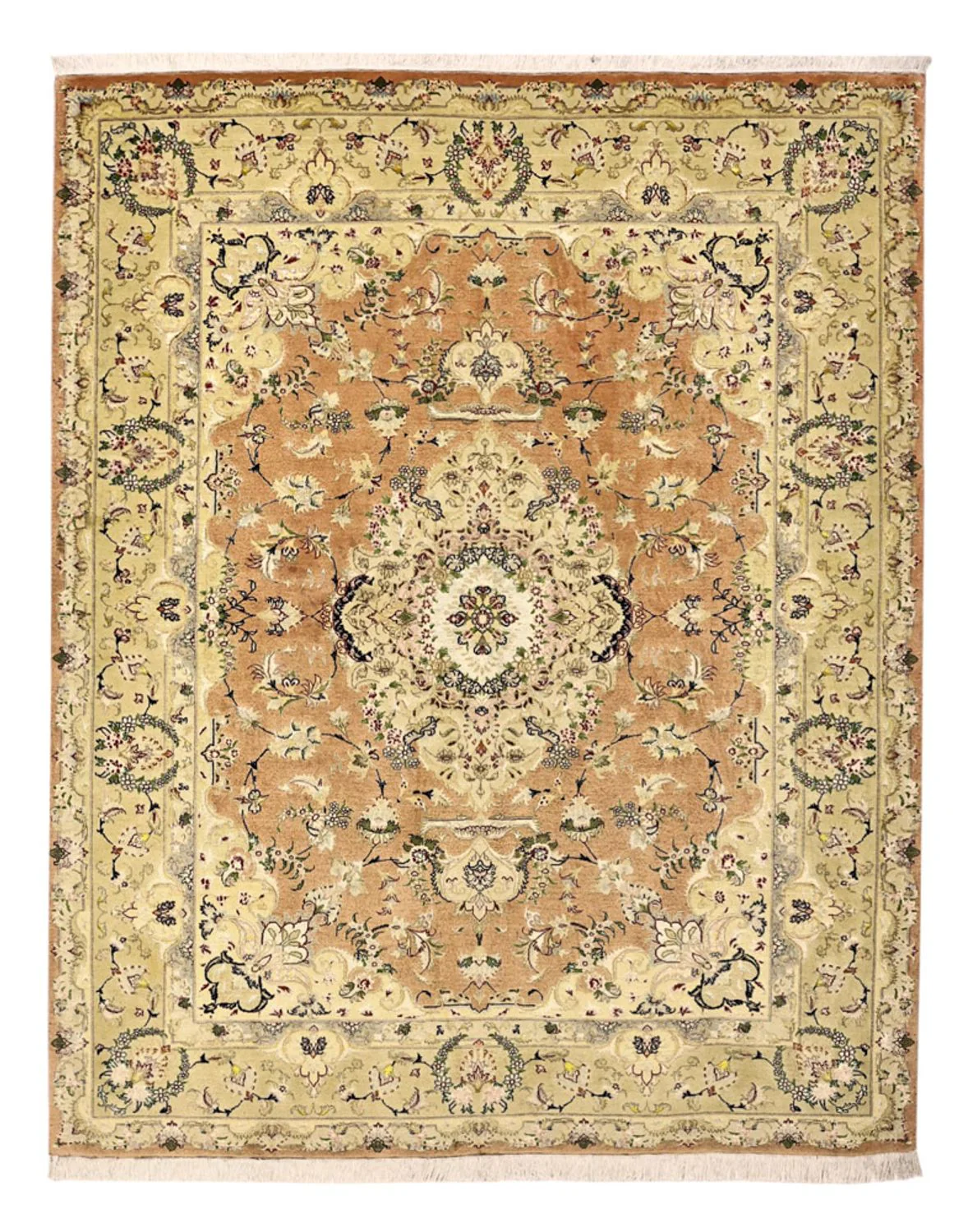 Täbriz - 50 Raj Teppich 188x153cm - Perserteppich