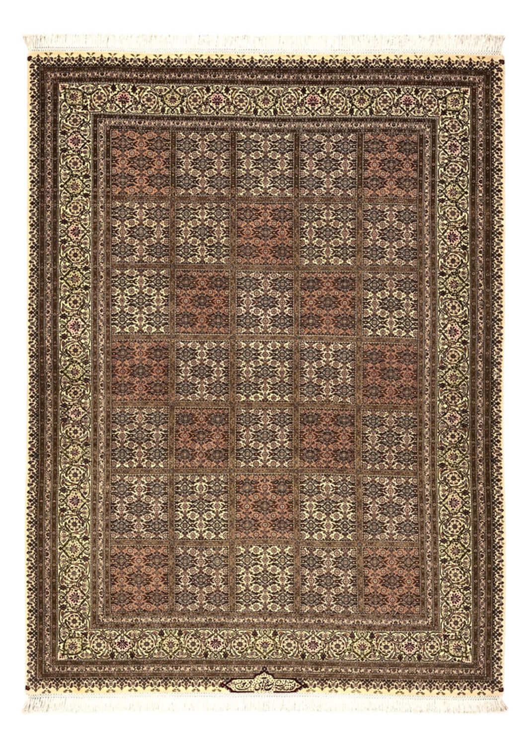 Täbriz - 50 Raj Teppich 207x152cm - Perserteppich