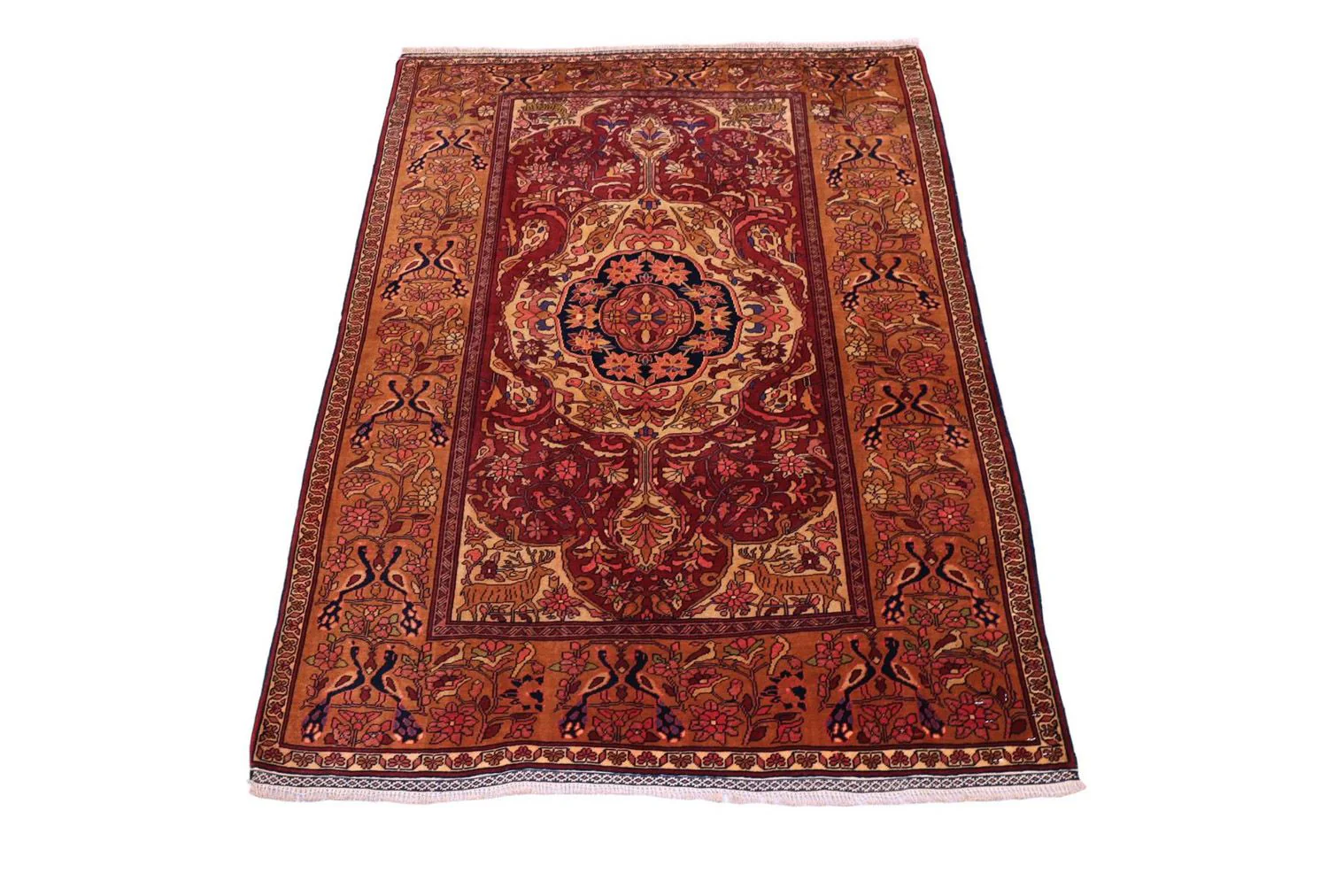 Seidenteppich - Afghan Seide 154 x 115 cm - rot - Image 3
