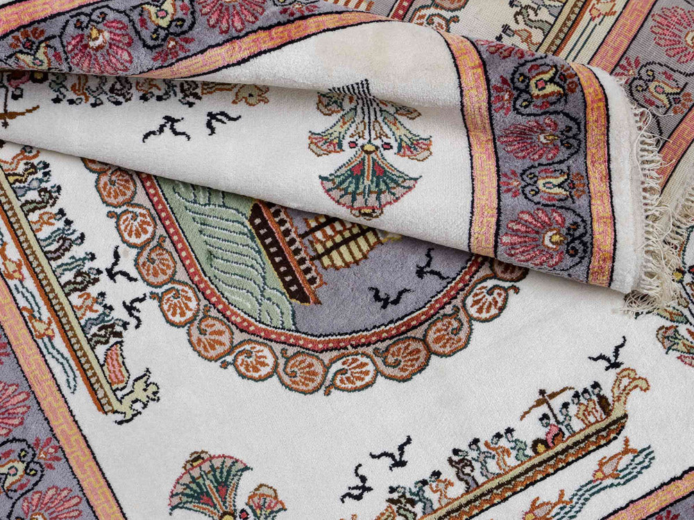 China Seide Teppich 123x91cm - Orientteppich - Image 4