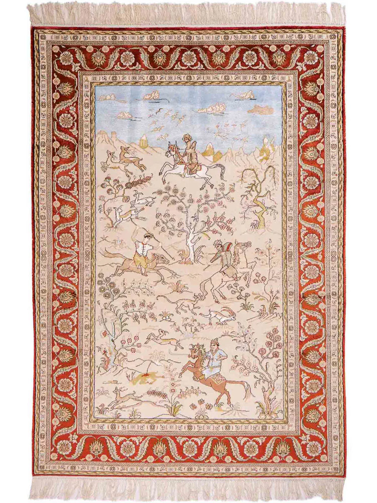 China Seide Teppich 178x123cm - Orientteppich