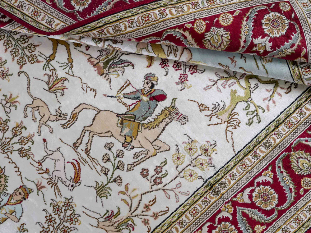 China Seide Teppich 180x123cm - Orientteppich - Image 4