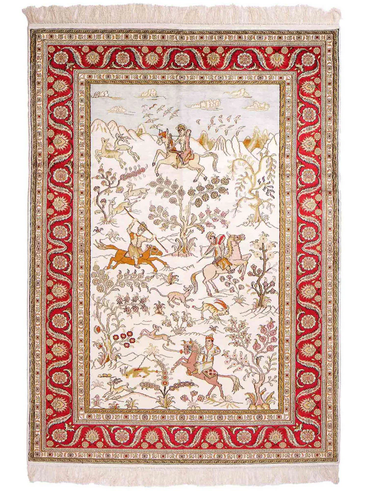 China Seide Teppich 184x125cm - Orientteppich