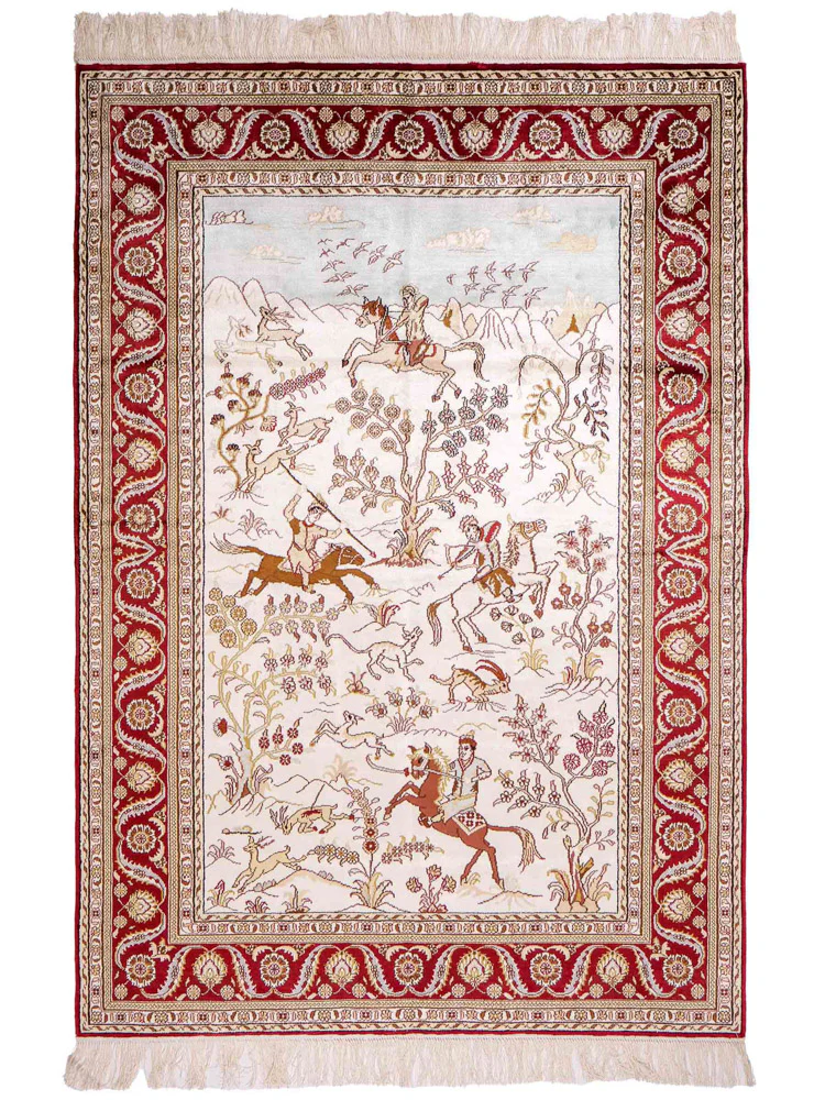 China Seide Teppich 185x124cm - Orientteppich