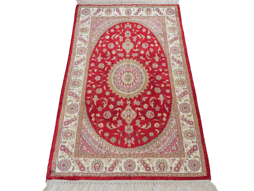 China Seide Teppich 90x59cm - Orientteppich - Image 6