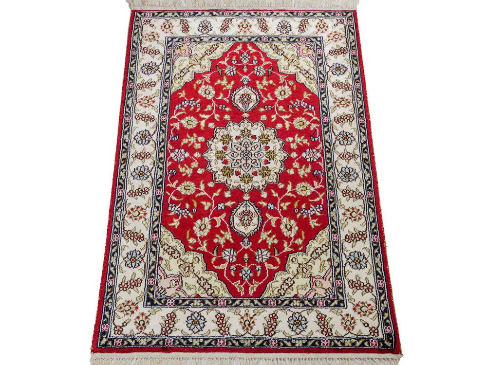 China Seide Teppich 92x60cm - Orientteppich - Image 6