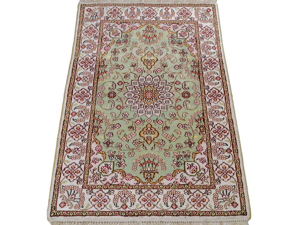 China Seide Teppich 92x63cm - Orientteppich - Image 6