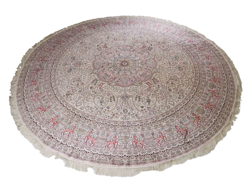 China Seide Teppich 300x300cm - Orientteppich - Image 6