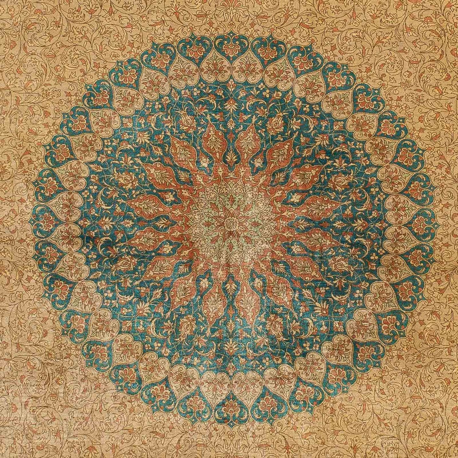 Seidenteppich - Ghom Seide - Premium 188 x 130 cm TeppichbrĂĽcke - Image 2