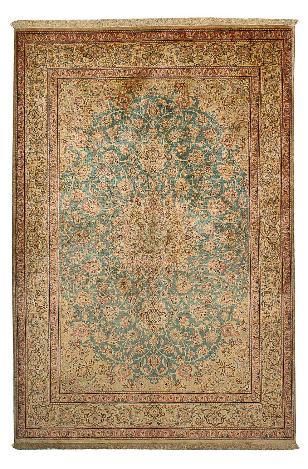 Ghom - Seide Teppich 216x132cm - Perserteppich