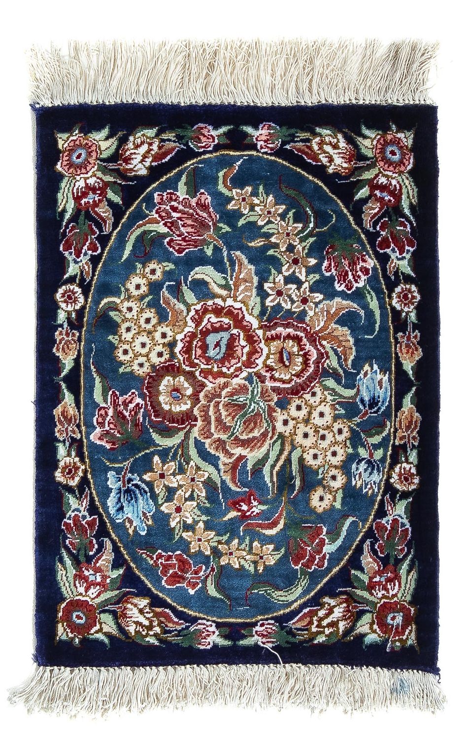 Ghom - Seide Teppich 40x28cm - Perserteppich