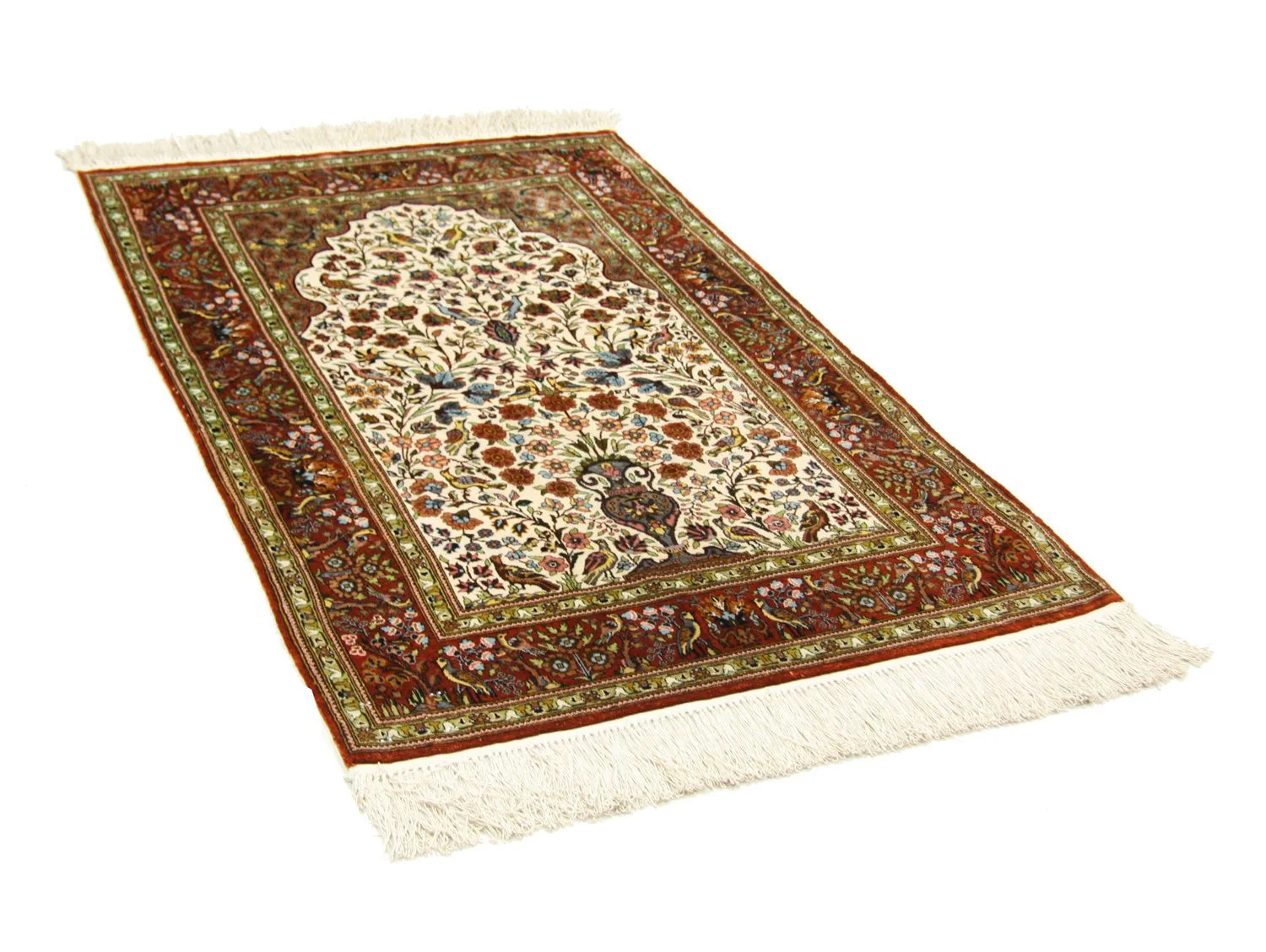 Seidenteppich - Hereke Seide - Premium 128 x 80 cm Teppichbrücke - Image 4