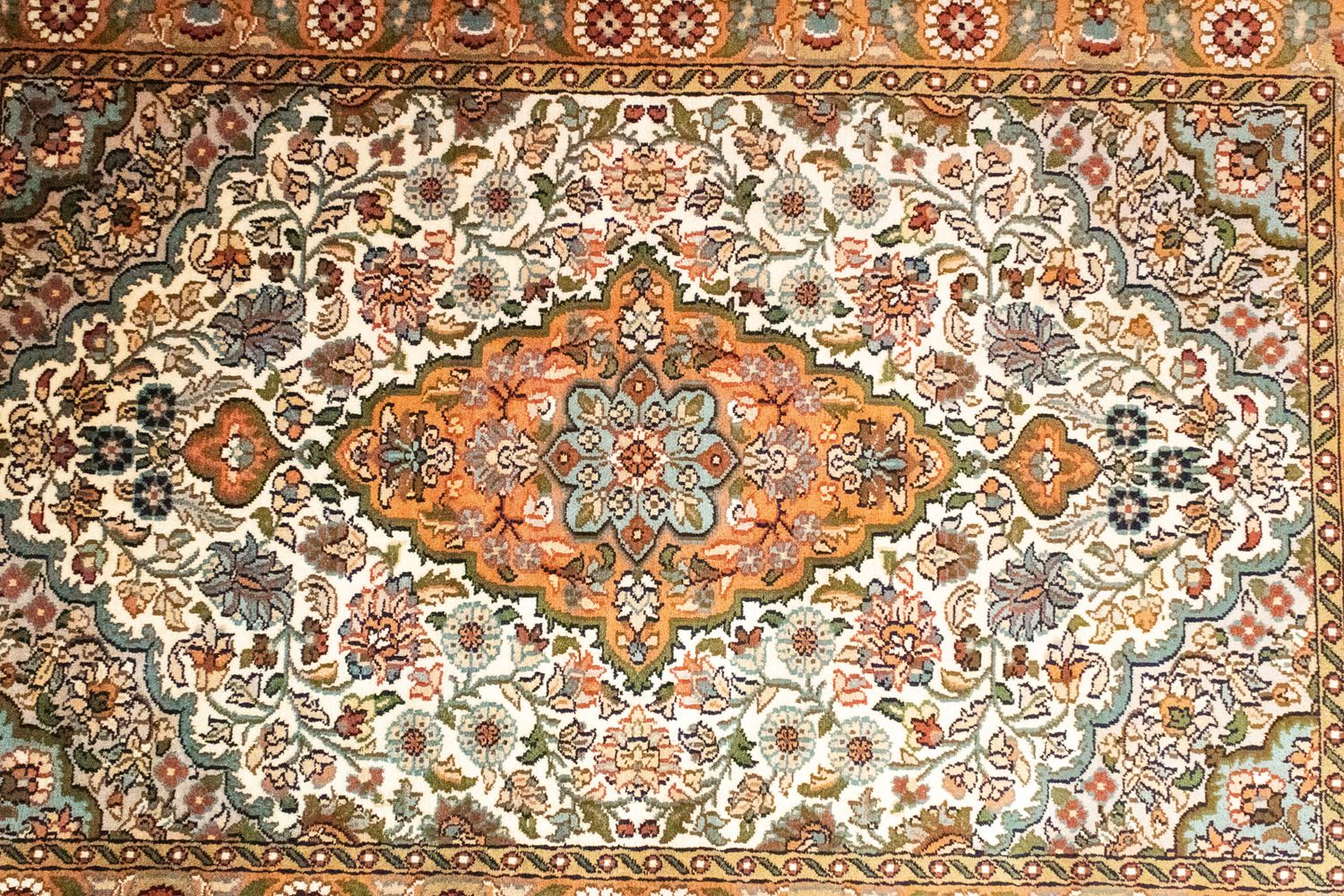 Seidenteppich - Kaschmir Seide 120 x 80 cm Teppichbrücke - Image 2