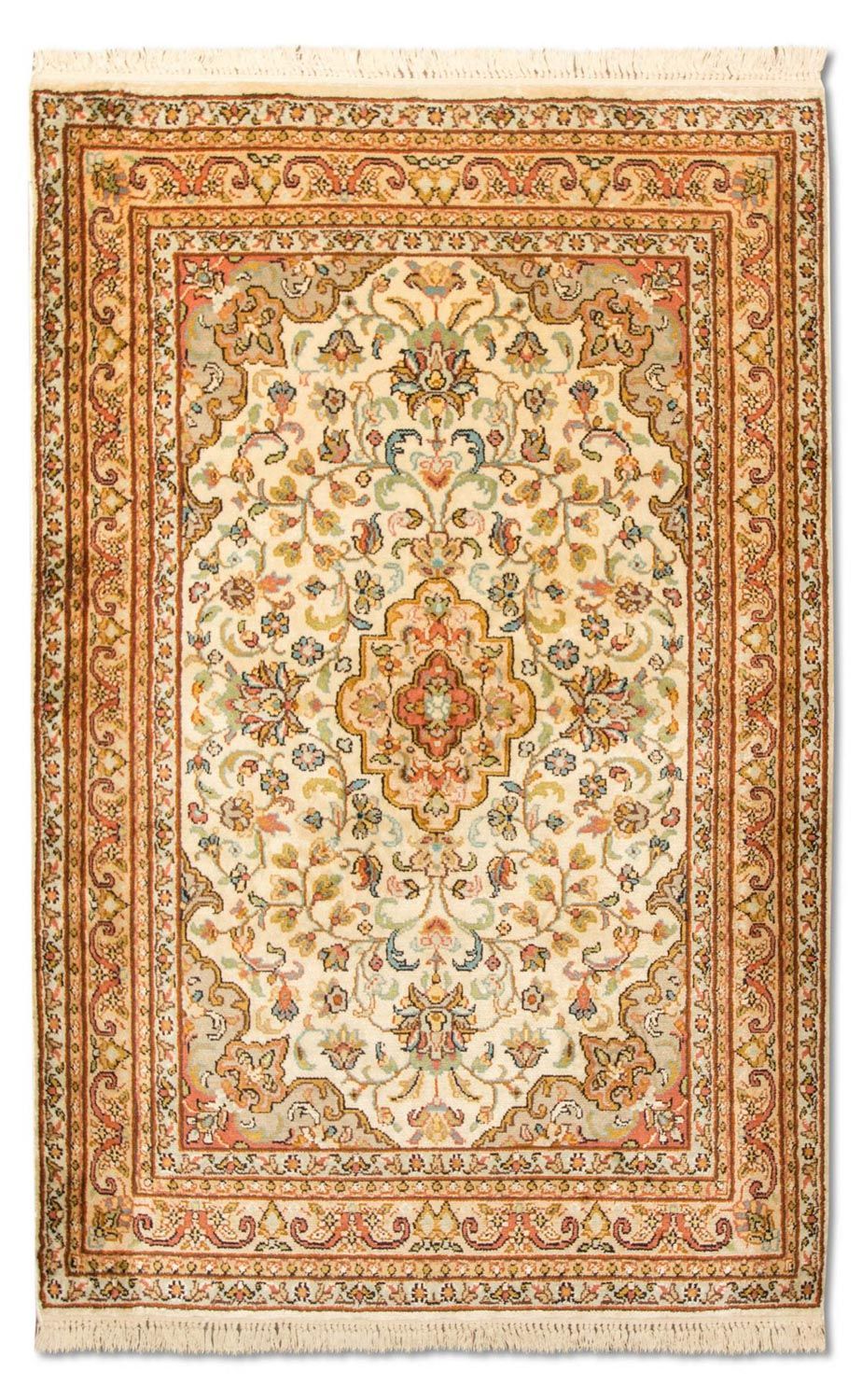 Kaschmir Seide Teppich 123x79cm - Orientteppich