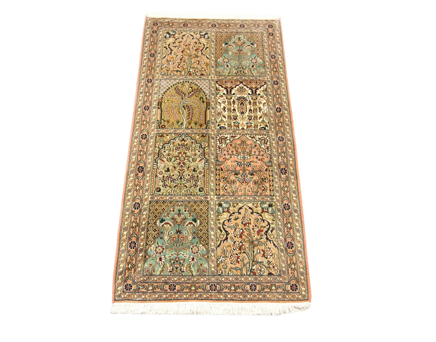 Seidenteppich - Kaschmir Seide 183 x 77 cm Teppichläufer