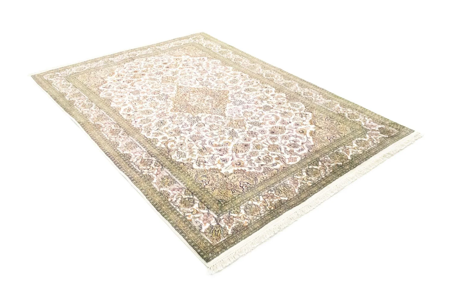 Kaschmir Seide Teppich 217x153cm - Orientteppich - Image 4