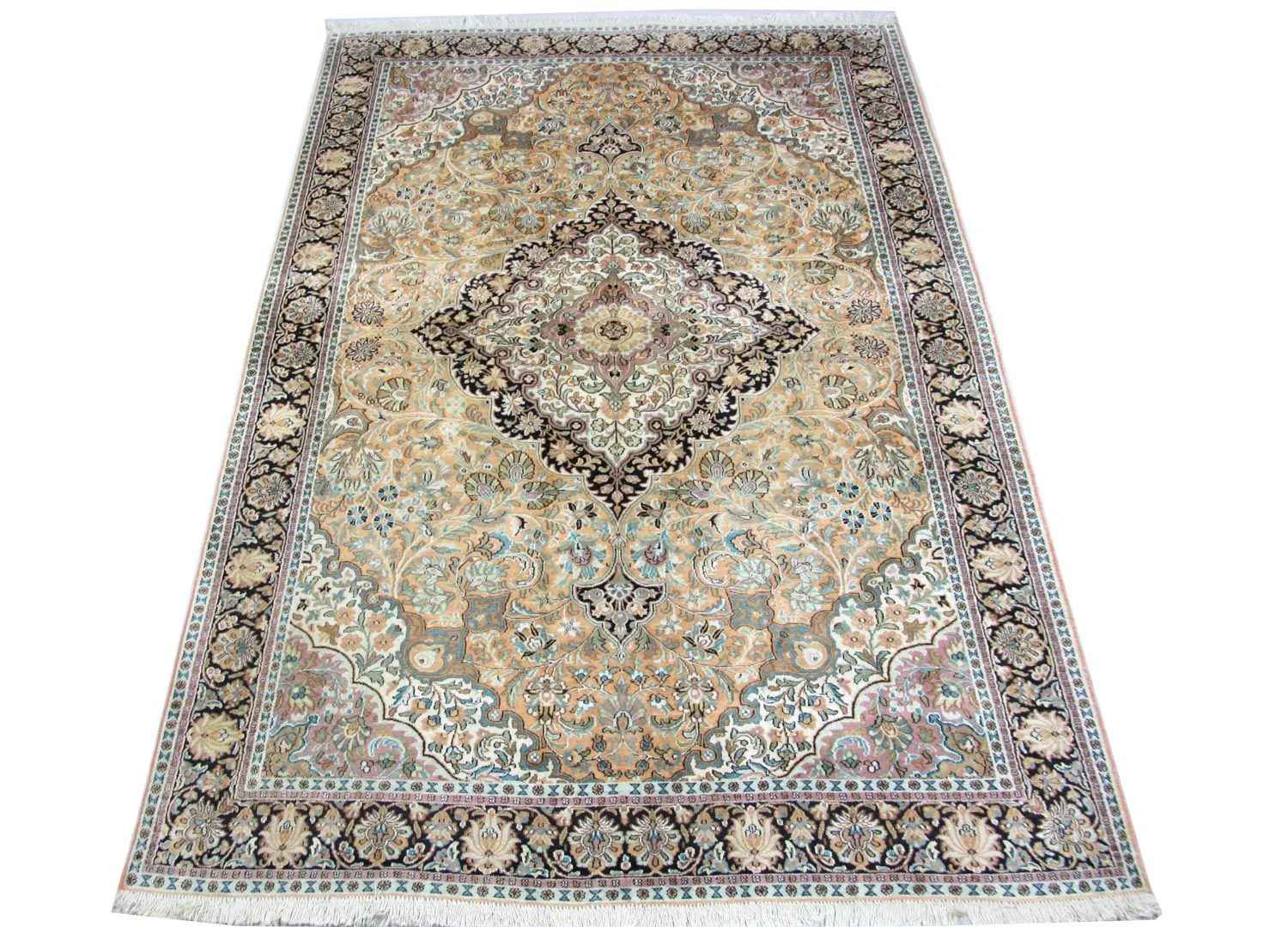 Seidenteppich - Kaschmir Seide 290 x 185 cm Wohnzimmer Teppich