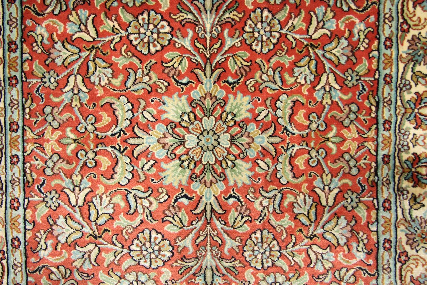 Seidenteppich - Kaschmir Seide 292 x 78 cm Teppich Läufer - Image 2