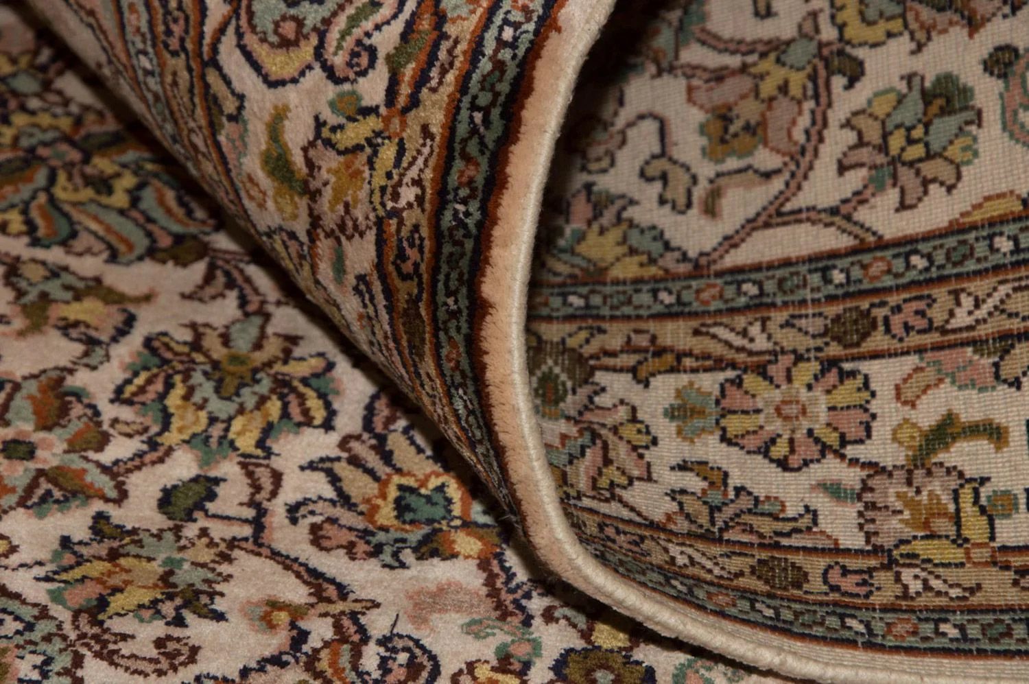 Seidenteppich - Kaschmir Seide 301 x 79 cm Teppich Läufer - Image 4