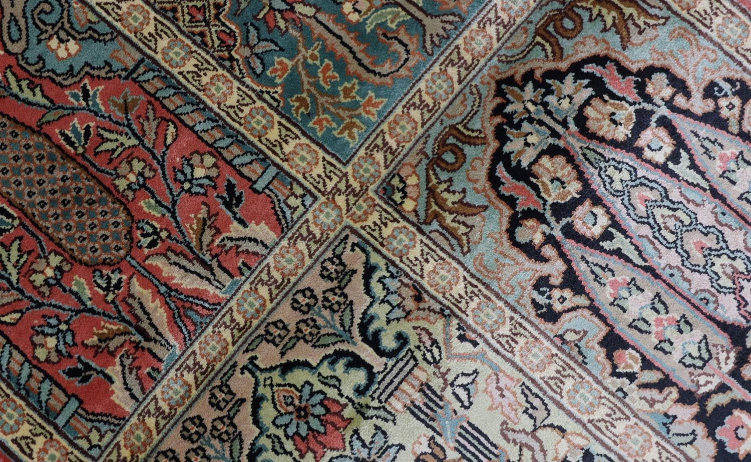 Seidenteppich - Kaschmir Seide 88 x 63 cm Fußmatte - Image 2
