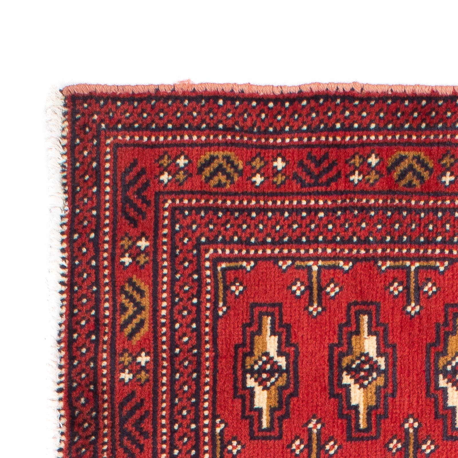 Turkaman Teppich 100 x 50 cm - dunkelrot - Image 3